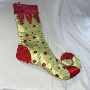 RareStocking Jester Cherry And‎ Mint Unique Christmas Holiday